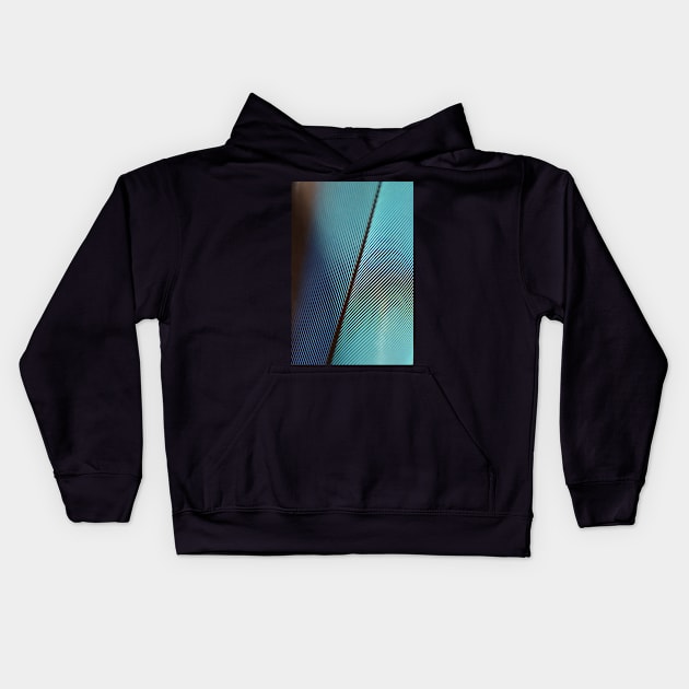 Feather Abstract Kids Hoodie by AlexaZari